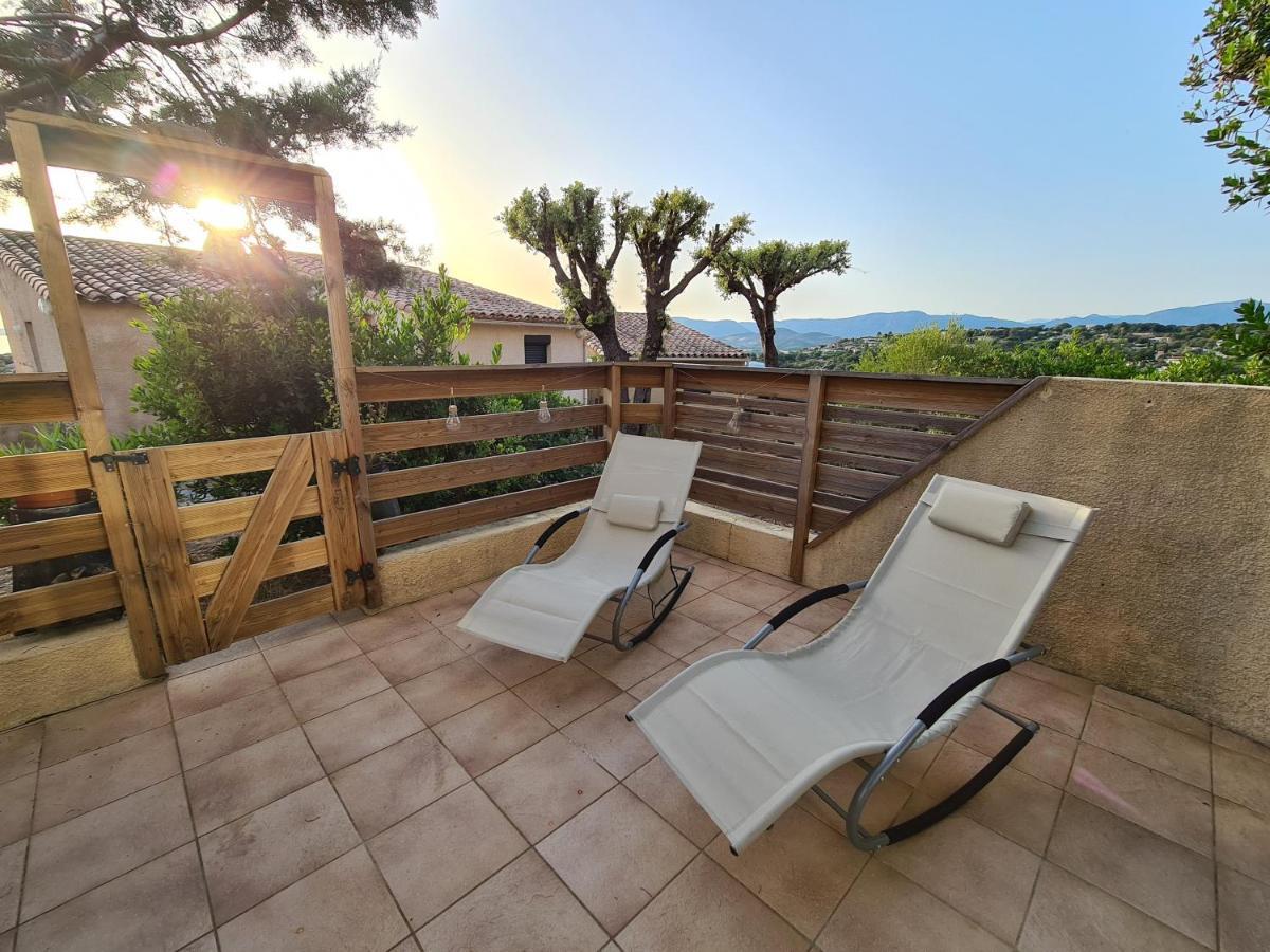 Studio Avec Terasse Vue Mer Porticcio  Luaran gambar